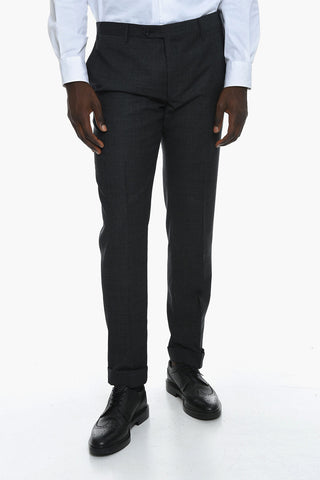 Virgin-wool ACADEMY Single-breasted Suit with Notched Lapel