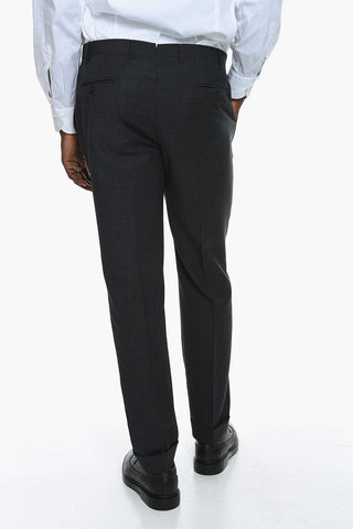 Virgin-wool ACADEMY Single-breasted Suit with Notched Lapel