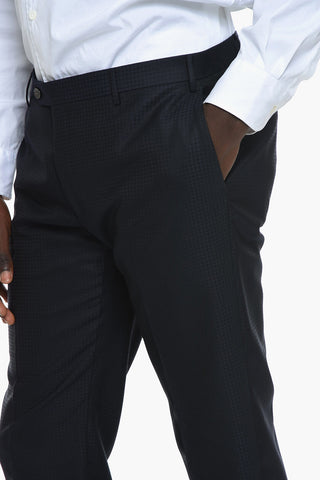 CERIMONIA 3-Piece Houndstooth Jacquard Suit