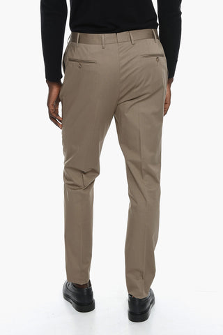 Compact-cotton GATE Unlined Suit with Notched Lapel