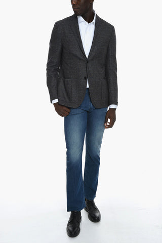Virgin wool GATE Single-breasted Blazer with Notched Lapel