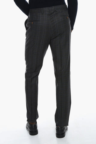 Glen-checkered ACADEMY 3-piece Suit with Notched Lapel