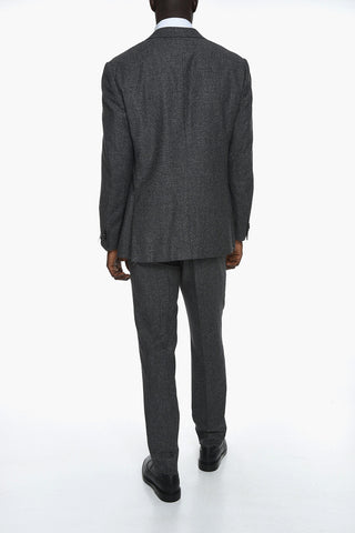 Virgin-wool ACADEMY Single-breasted Suit with Notched Lapel