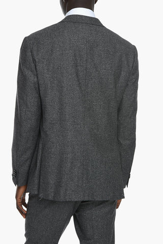 Virgin-wool ACADEMY Single-breasted Suit with Notched Lapel