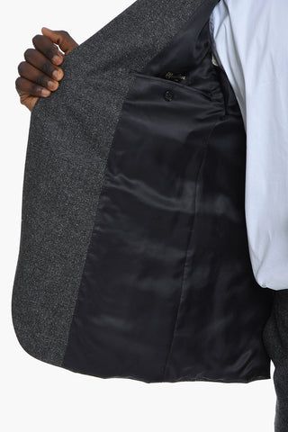 Virgin-wool ACADEMY Single-breasted Suit with Notched Lapel