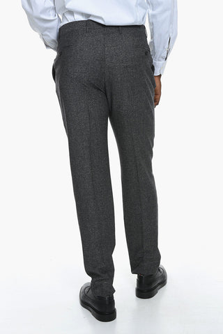 Virgin-wool ACADEMY Single-breasted Suit with Notched Lapel