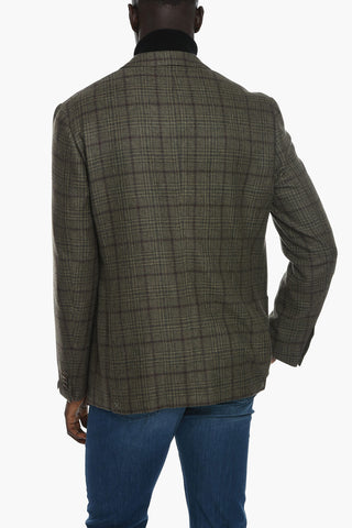 Tartan Patterned GATE Cashmere Blazer