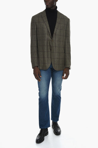 Tartan Patterned GATE Cashmere Blazer