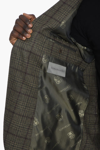 Tartan Patterned GATE Cashmere Blazer