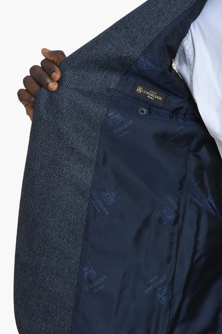 Houndstooth ACADEMY SOFT Single-breasted Suit with Notched Lapel