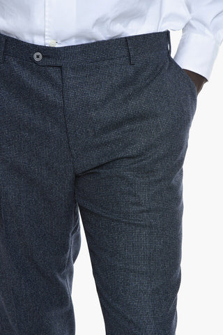 Houndstooth ACADEMY SOFT Single-breasted Suit with Notched Lapel