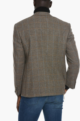 Cashmere-blend MANTUA Blazer in Windowpane Check Motif