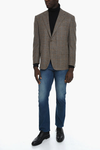 Cashmere-blend MANTUA Blazer in Windowpane Check Motif