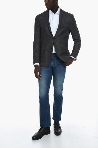 District Check Motif GATE Wool Blazer