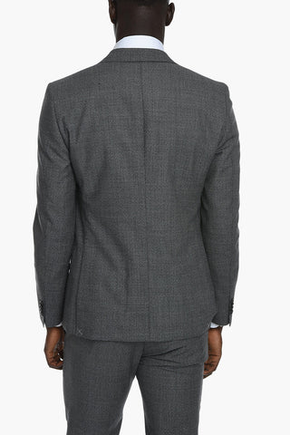 CC COLLECTION Wool RESET Suit with Houndstooth Motif