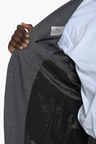CC COLLECTION Wool RESET Suit with Houndstooth Motif