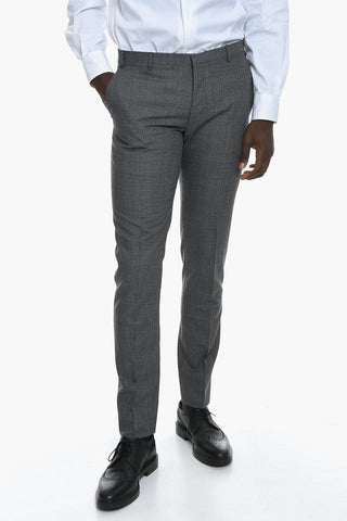 CC COLLECTION Wool RESET Suit with Houndstooth Motif