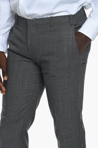 CC COLLECTION Wool RESET Suit with Houndstooth Motif