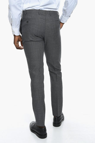CC COLLECTION Wool RESET Suit with Houndstooth Motif