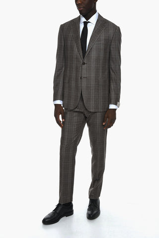 District Check Virgin Wool Suit