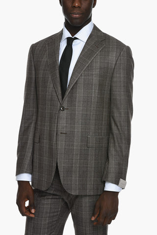 District Check Virgin Wool Suit