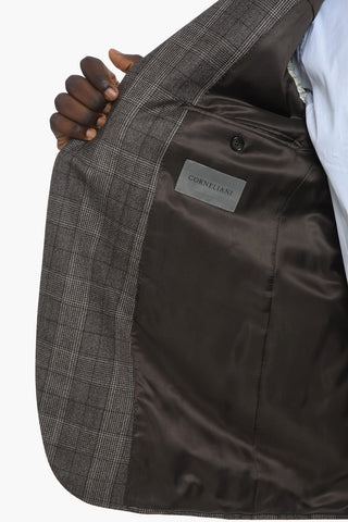 District Check Virgin Wool Suit
