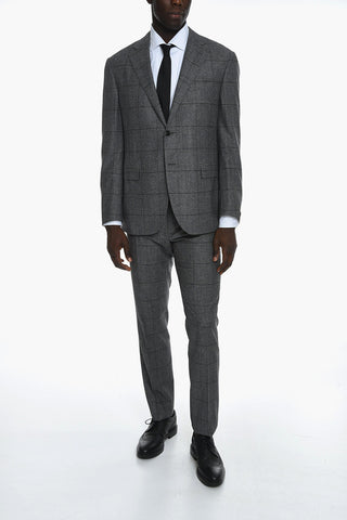 District Check ACADEMY Virgin Wool Suit