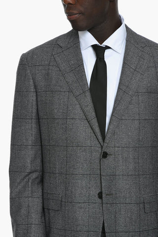 District Check ACADEMY Virgin Wool Suit