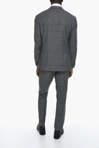 District Check ACADEMY Virgin Wool Suit