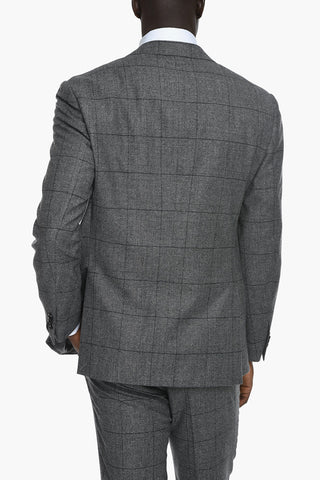 District Check ACADEMY Virgin Wool Suit
