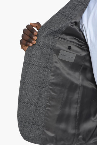 District Check ACADEMY Virgin Wool Suit