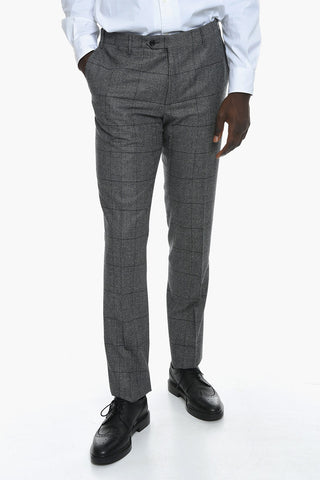 District Check ACADEMY Virgin Wool Suit