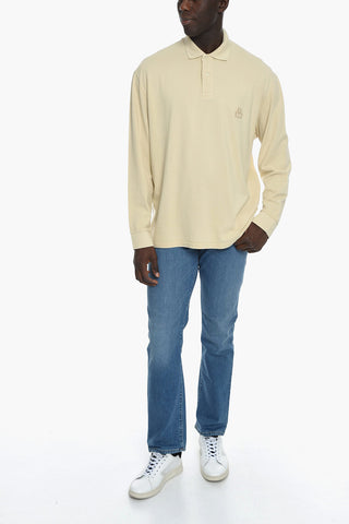 ANAFIKOLO Long-sleeved Polo with Embroidery