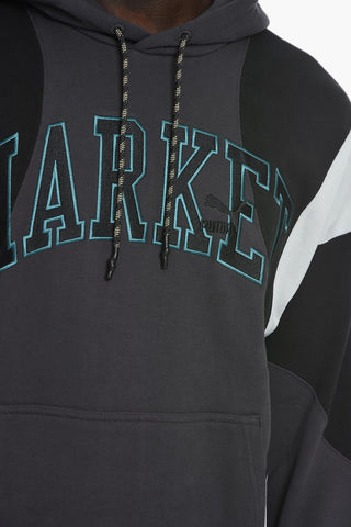 MARKET Color Block Hoodie with Patch Pocket