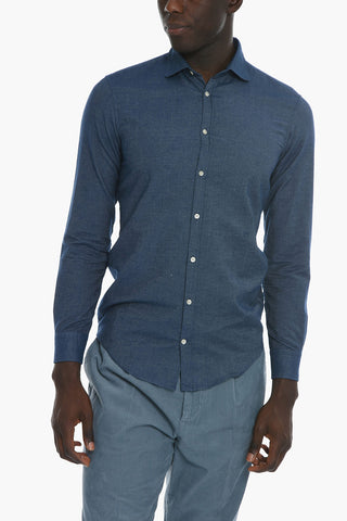 Camicia CANARY in Popeline di Cotone a Tinta Unita