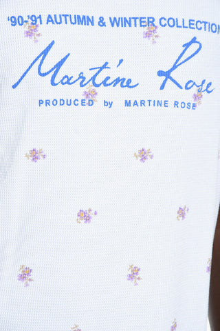 T-shirt in Jersey di Cotone con Motivo Floreale