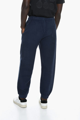 Fleece Joggers with Contrasting Embroidered Logo