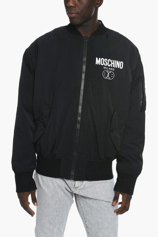 COUTURE ! Multipocket Bomber Jacket with Logo Print