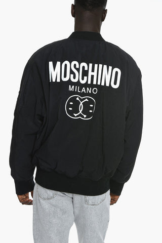 COUTURE ! Multipocket Bomber Jacket with Logo Print