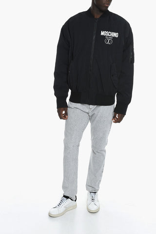 COUTURE ! Multipocket Bomber Jacket with Logo Print
