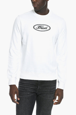 S-GINN Crewneck Sweatshirt with Logo Print