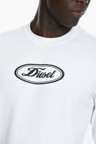 S-GINN Crewneck Sweatshirt with Logo Print