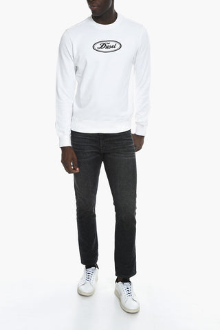 S-GINN Crewneck Sweatshirt with Logo Print