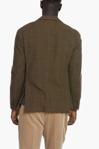 Silk and Wool Side Vents Notch Lapel KENNEDY 3-Button Blazer