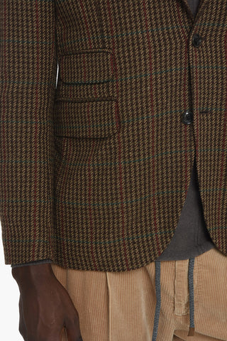 Silk and Wool Side Vents Notch Lapel KENNEDY 3-Button Blazer