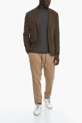 Silk and Wool Side Vents Notch Lapel KENNEDY 3-Button Blazer