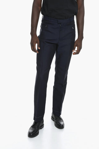 UNISEX MM4 Mohair Blend Trousers with Zipped Pockets