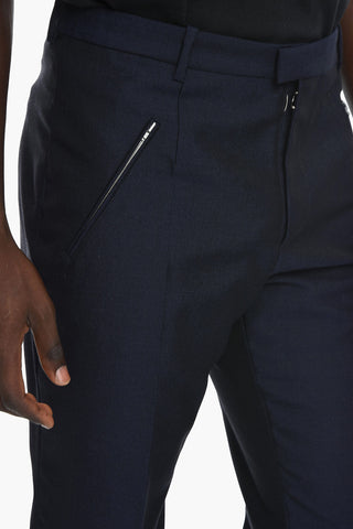 UNISEX MM4 Mohair Blend Trousers with Zipped Pockets