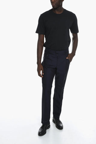 UNISEX MM4 Mohair Blend Trousers with Zipped Pockets