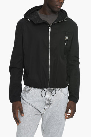 Windbreaker with Buckle Detail